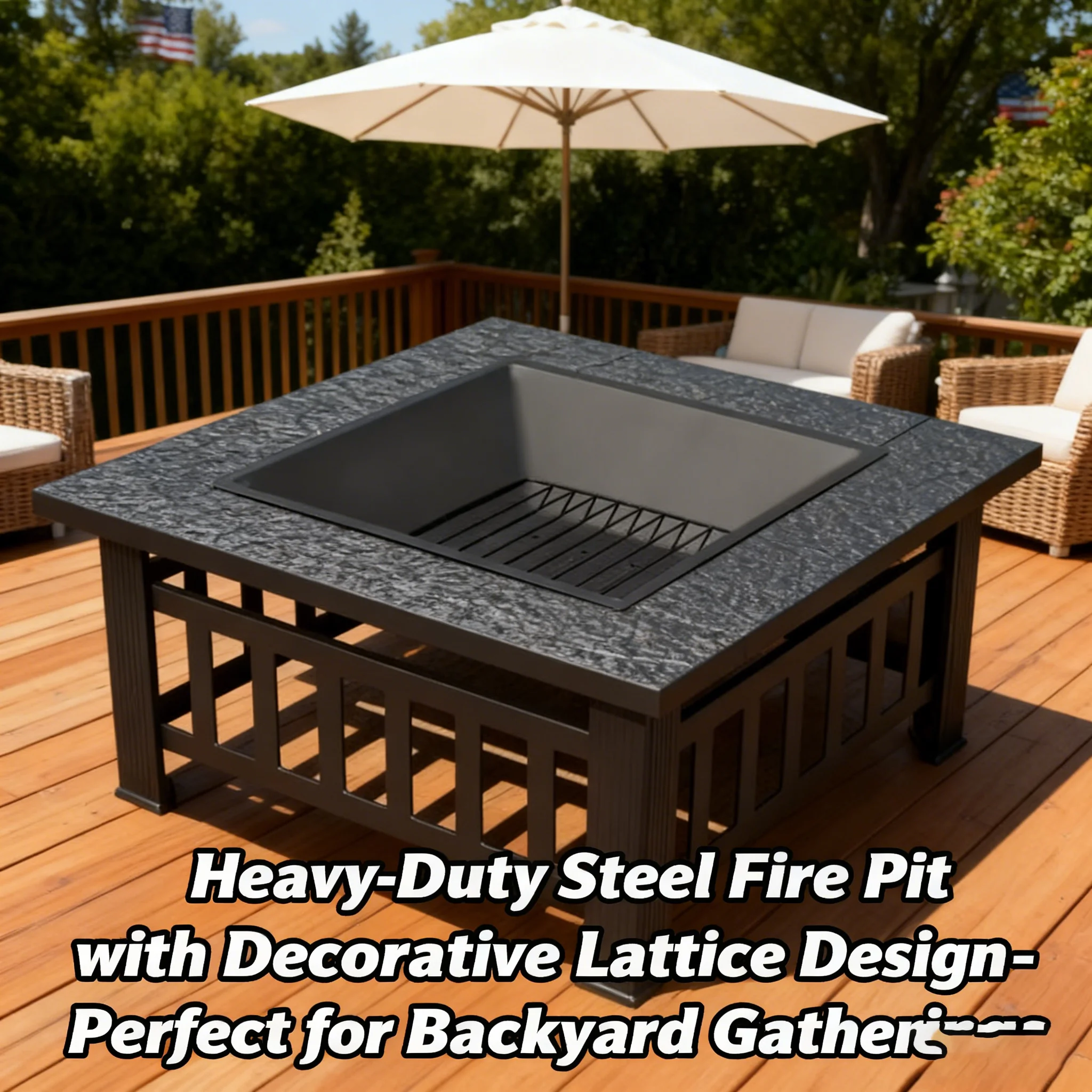 Teppanyaki Grill Table - Outdoor Stove Complete Set for Tea