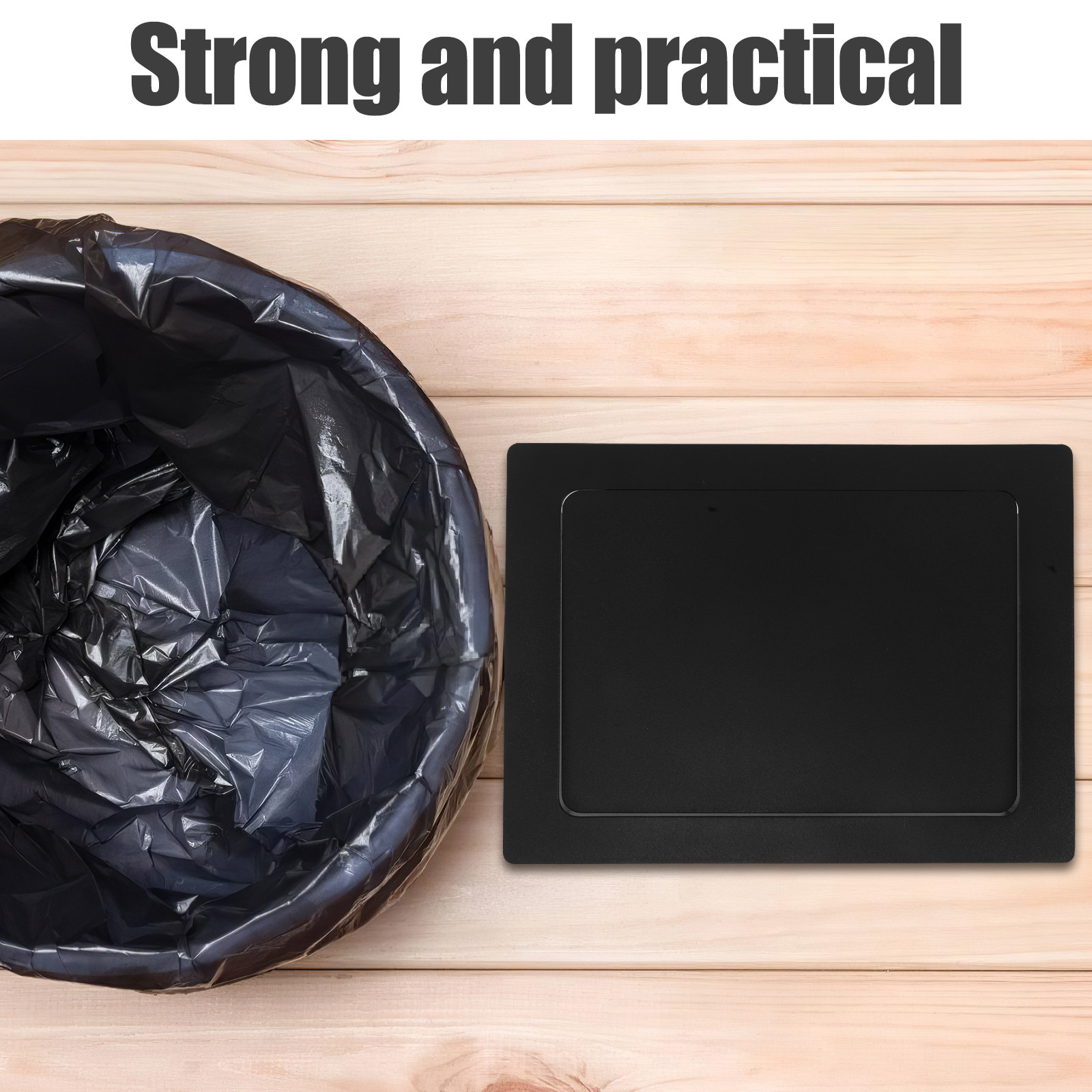 Commercial Kitchen Garbage Can - Stainless Steel Recessed Trash Bin Lid