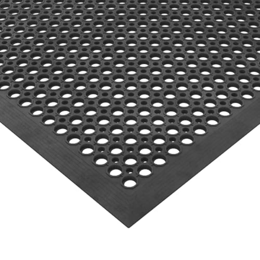 Kitchen Flooring Commercial - Heavy Duty Rubber Floor Non-Slip, Waterproof,