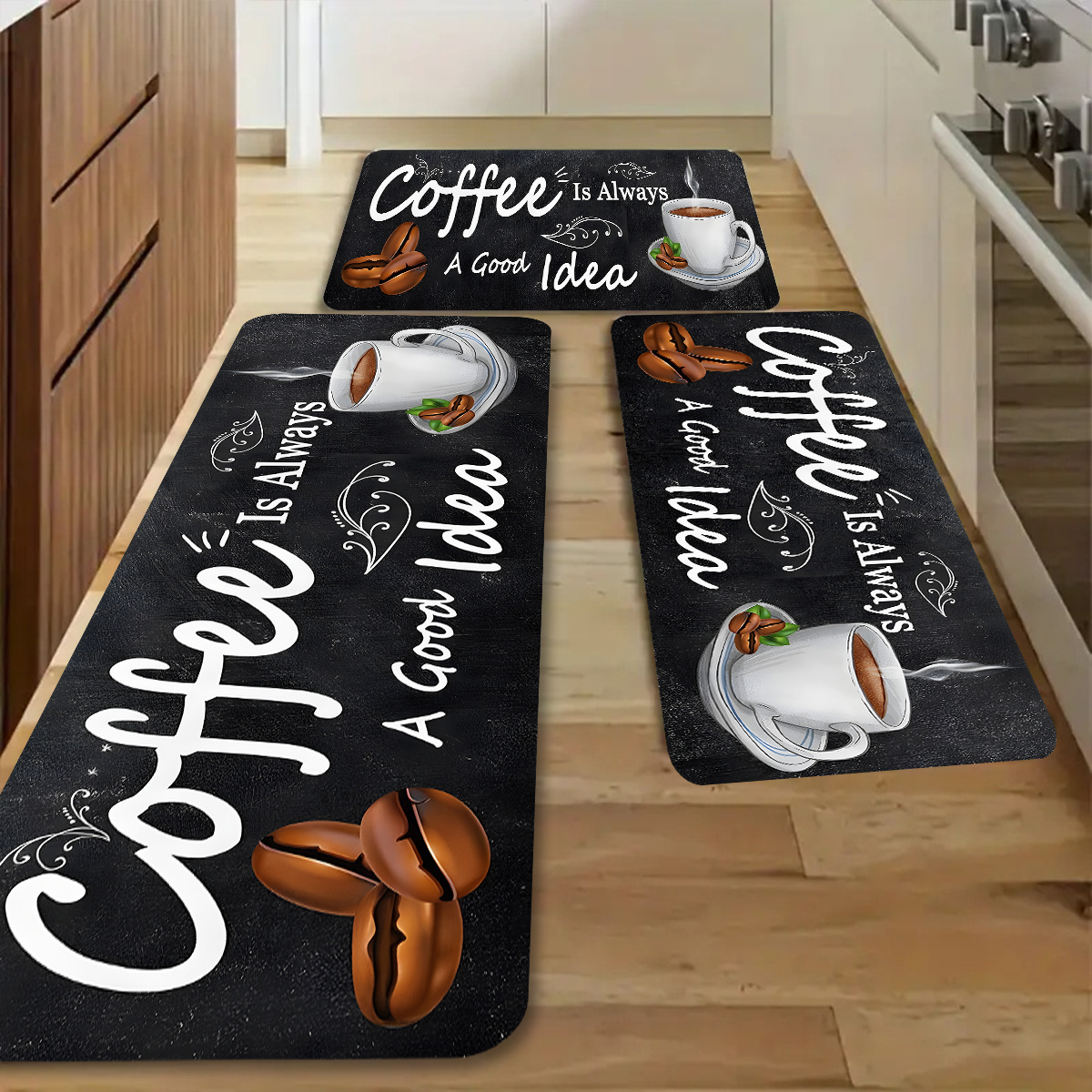 Commercial Kitchen Quotes - Coffee Time Quote Carpet Mat Rug