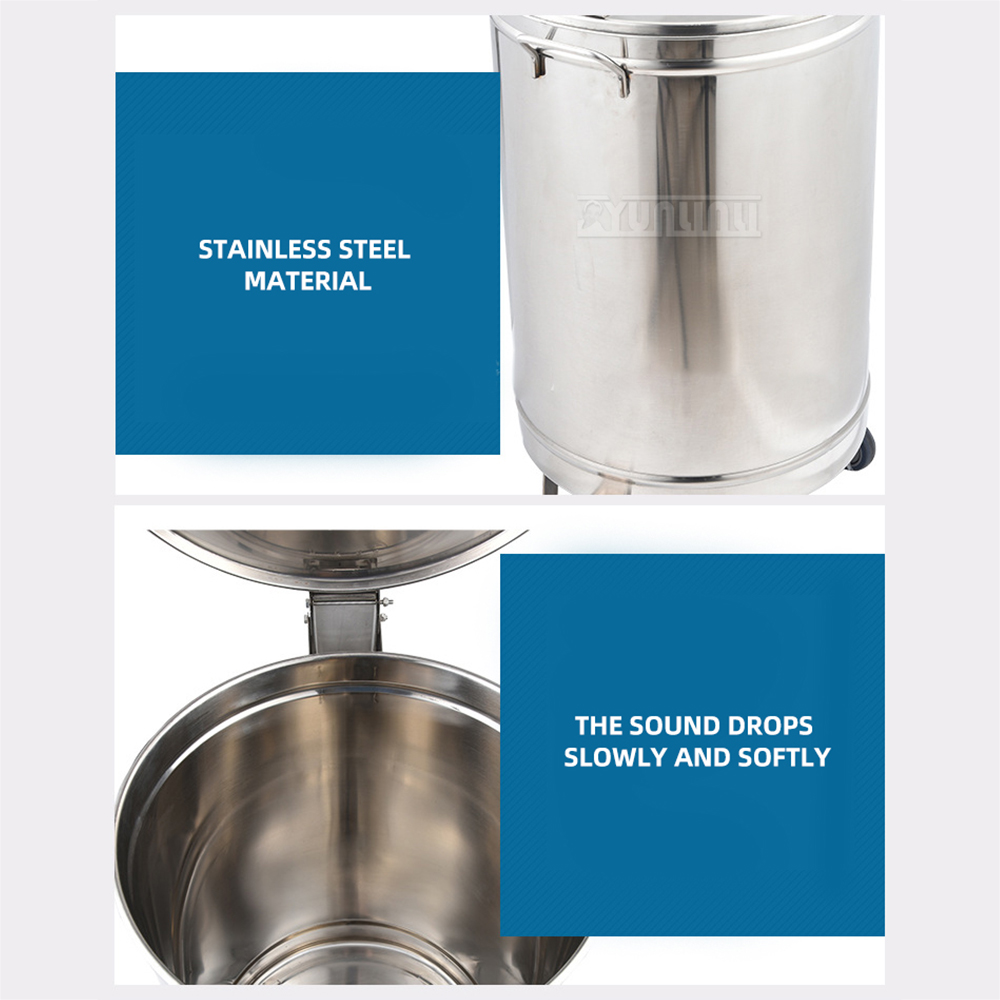 Stainless Steel Step Trash Can - Commercial Kitchen Garbage Can のレビューと価格