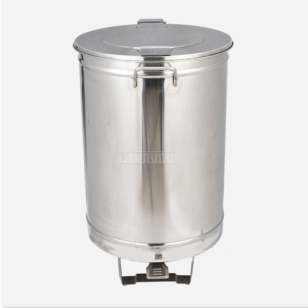 Stainless Steel Step Trash Can - Commercial Kitchen Garbage Can のレビューと価格