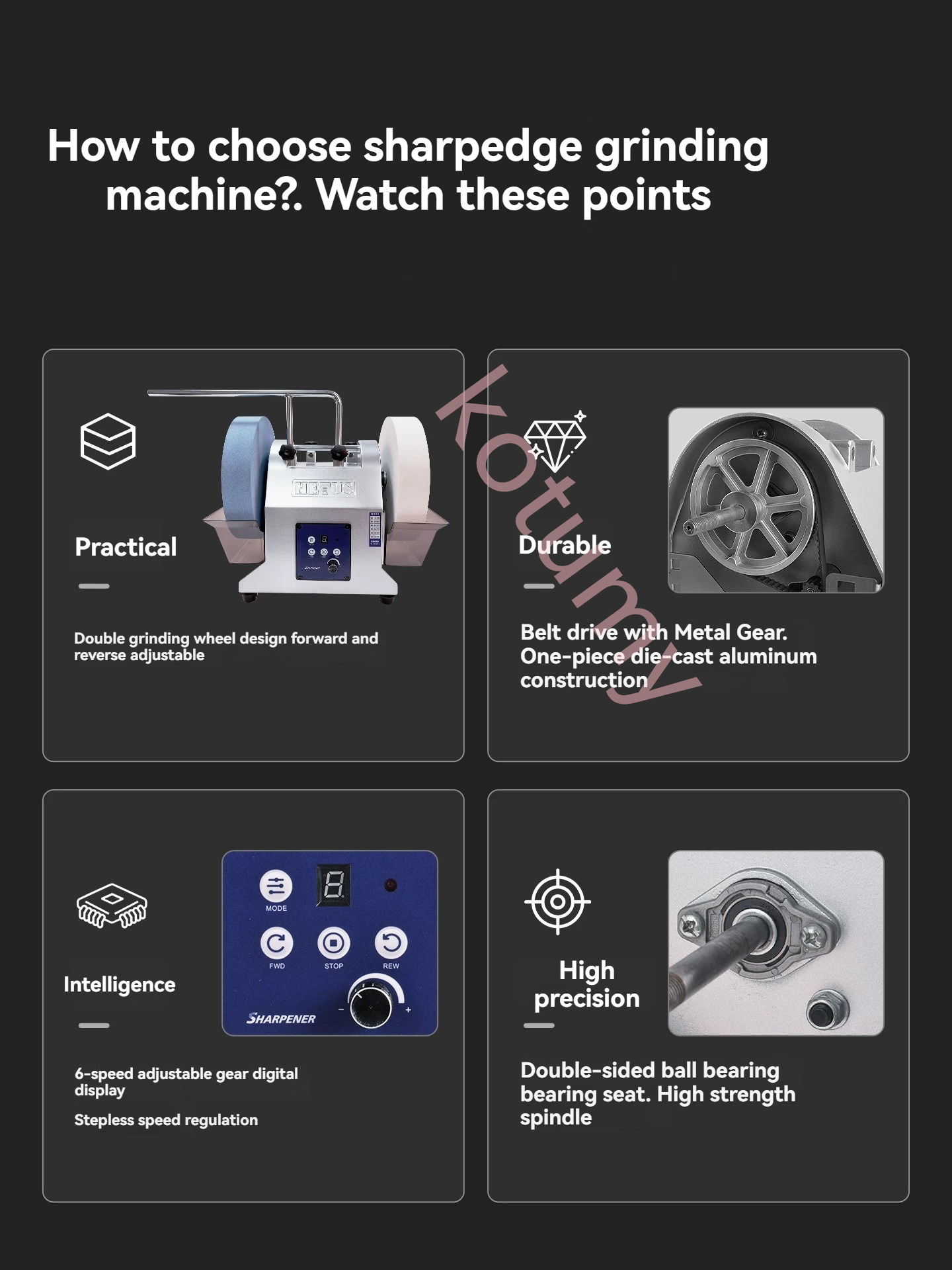 10 inch Dual Wheel Electric Kn - Commercial Kitchen Knife Sharpener のレビューと価格