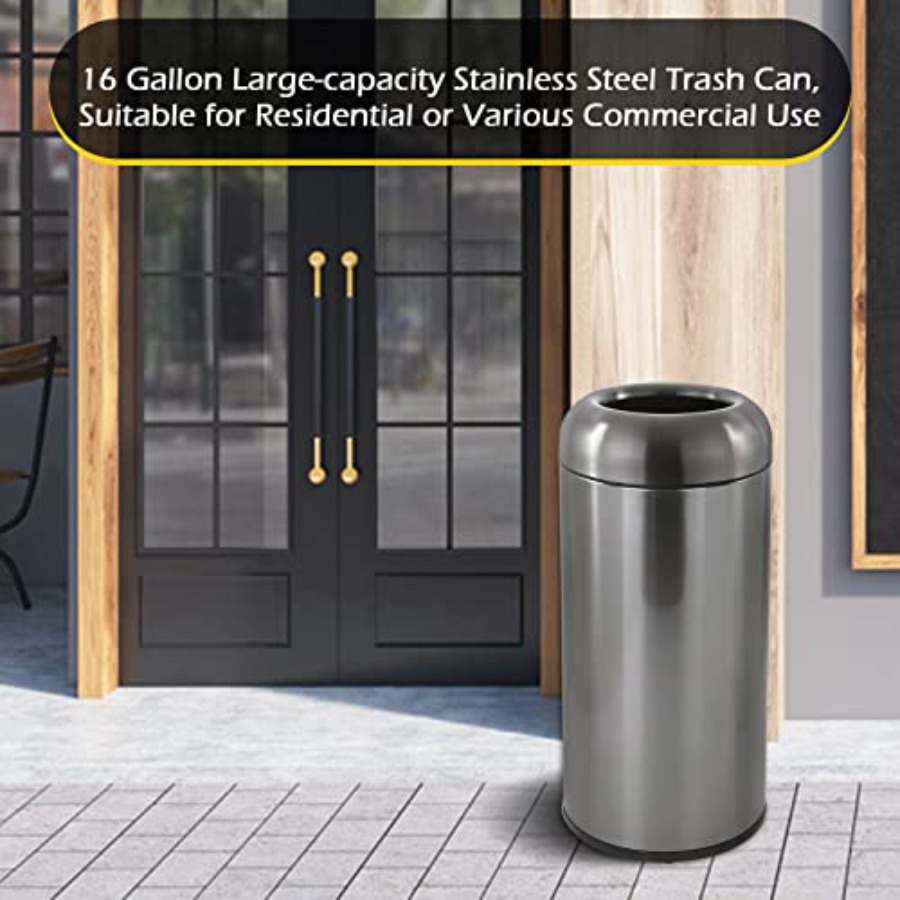 Outdoor Stainless Steel Trash  - Commercial Kitchen Garbage Can のレビューと価格