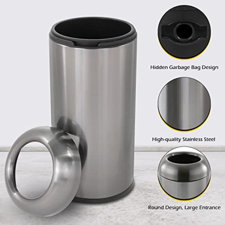Outdoor Stainless Steel Trash  - Commercial Kitchen Garbage Can のレビューと価格