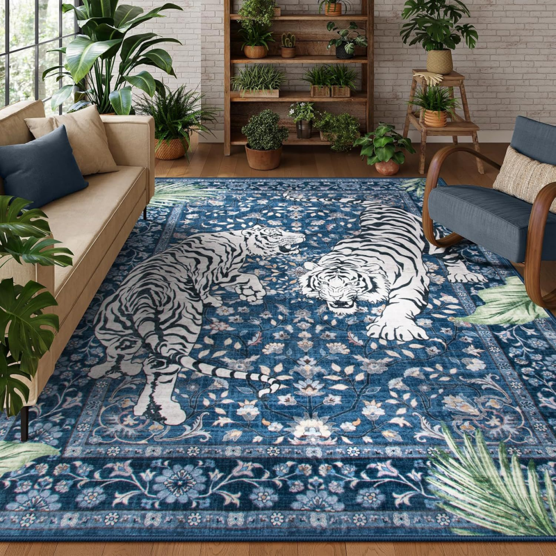 VIKAMA Boho Tiger Pattern Area - Commercial Dishwasher Table のレビューと価格