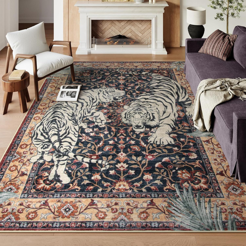 VIKAMA Boho Tiger Pattern Area - Commercial Dishwasher Table のレビューと価格