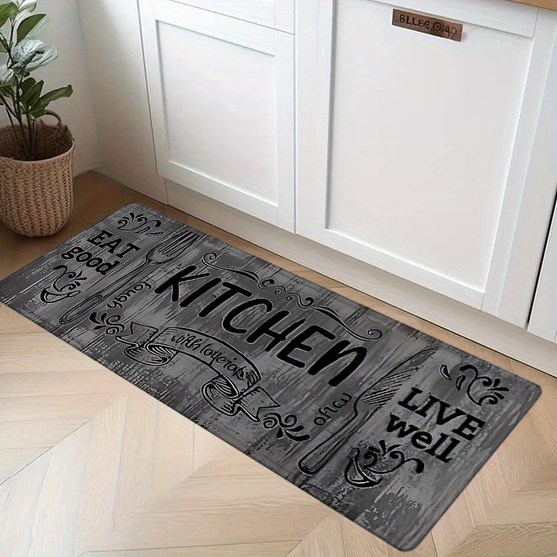 Retro Kitchen Quote Rug Eat Go - Commercial Kitchen Quotes のレビューと価格