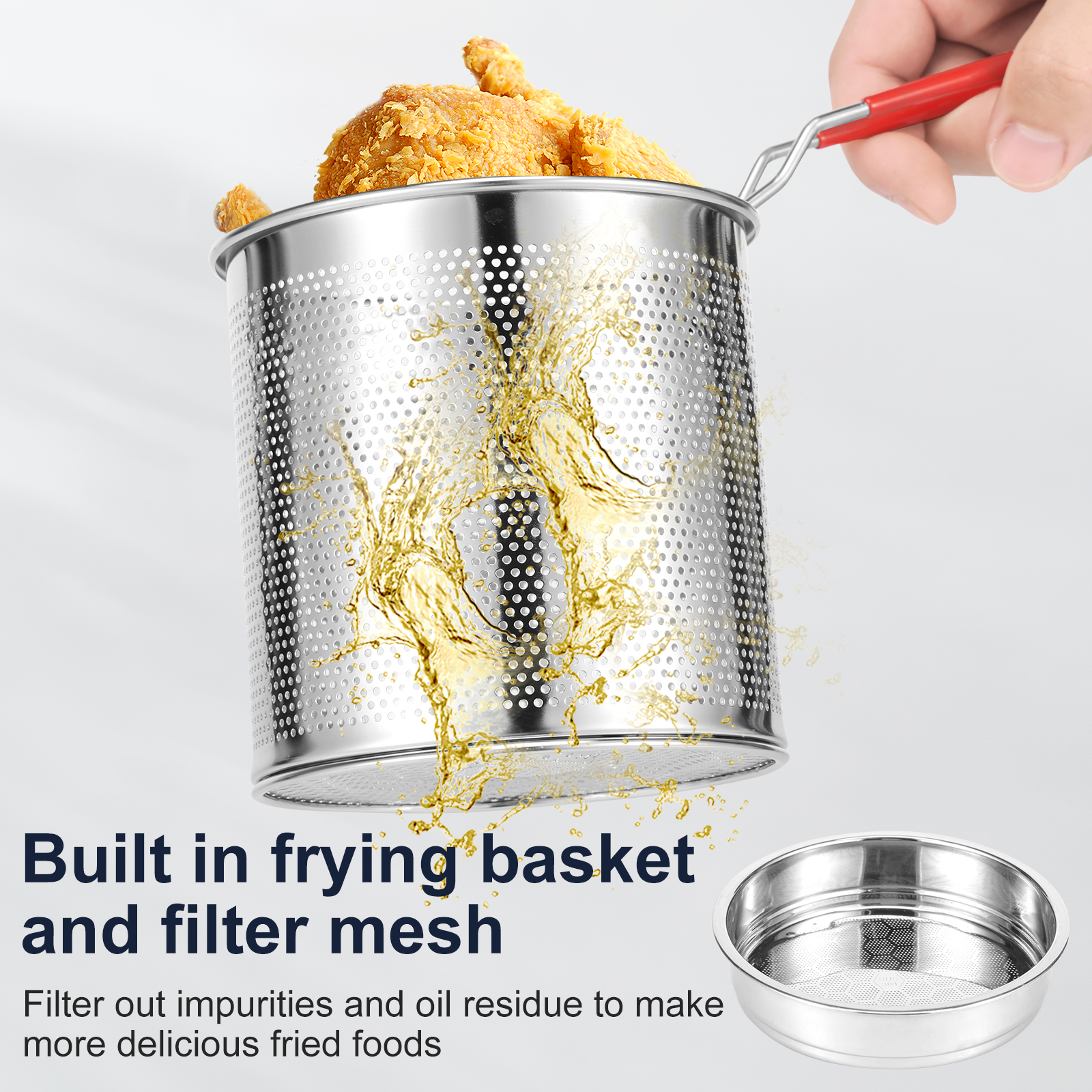 Deep Fryer Pots Stainless Stee - Commercial Kitchen Appliances のレビューと価格