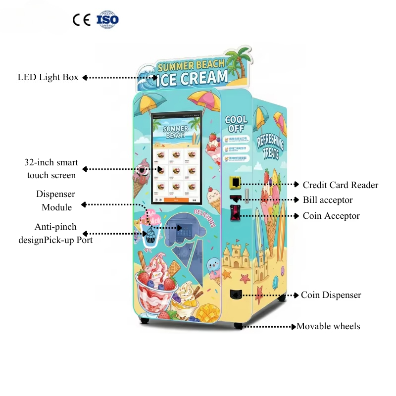 Ice Cream Vending Machine Auto - Soft Serve Ice Cream Machine のレビューと価格