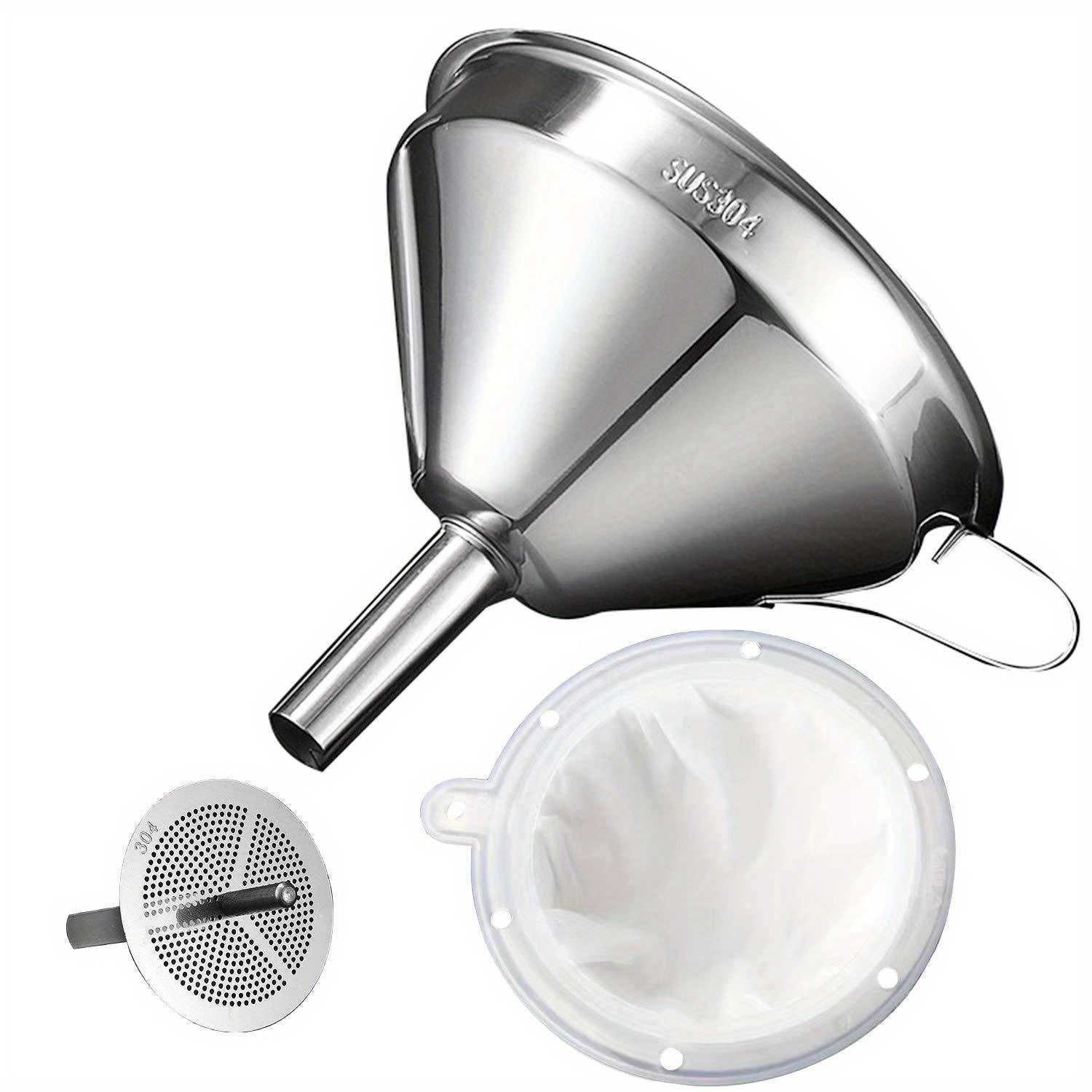 3 pcs/pack Funnel for filling  - Commercial Kitchen Oil Filter のレビューと価格