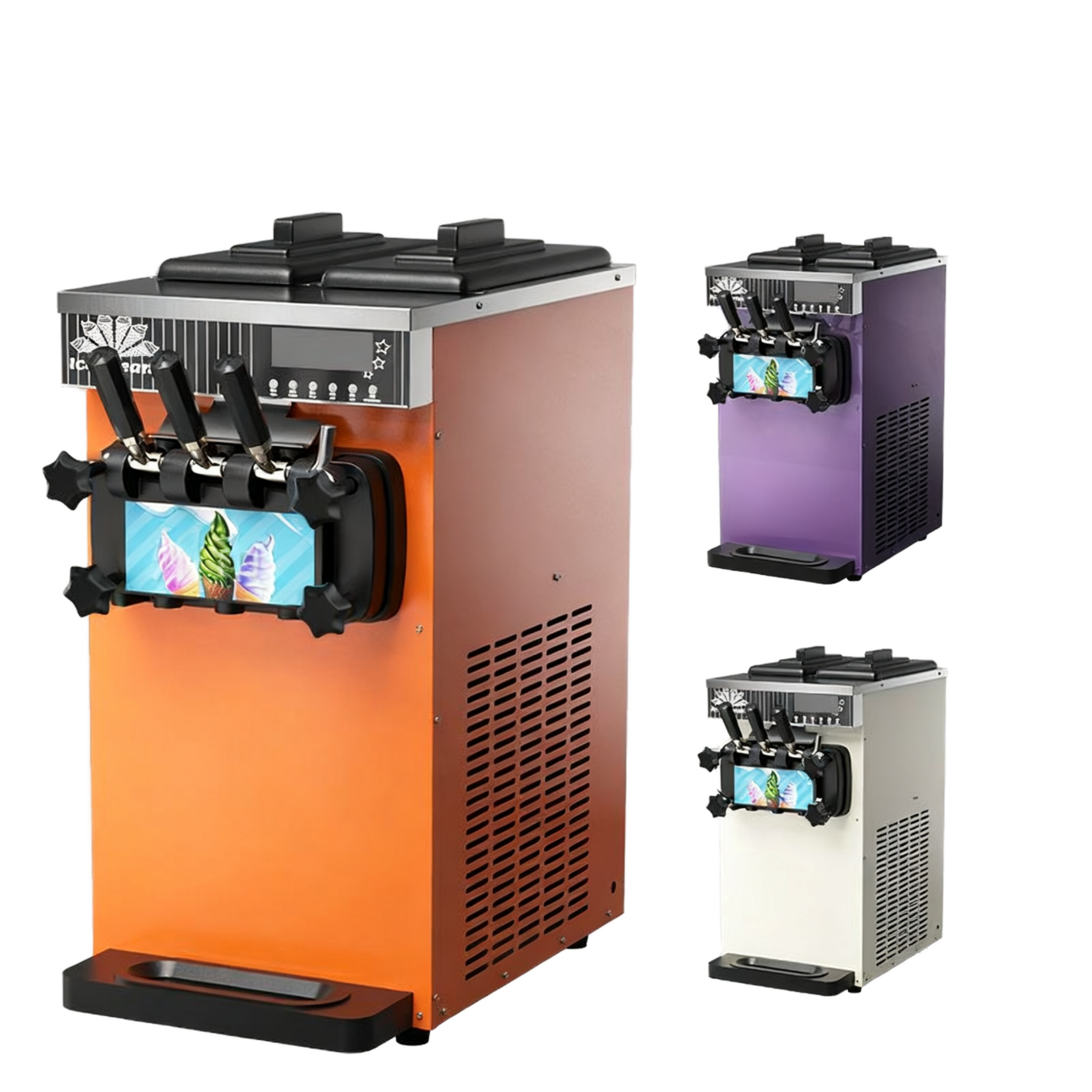 Ice Cream Maker 20-28L/h 3 Fla - Soft Serve Ice Cream Machine のレビューと価格
