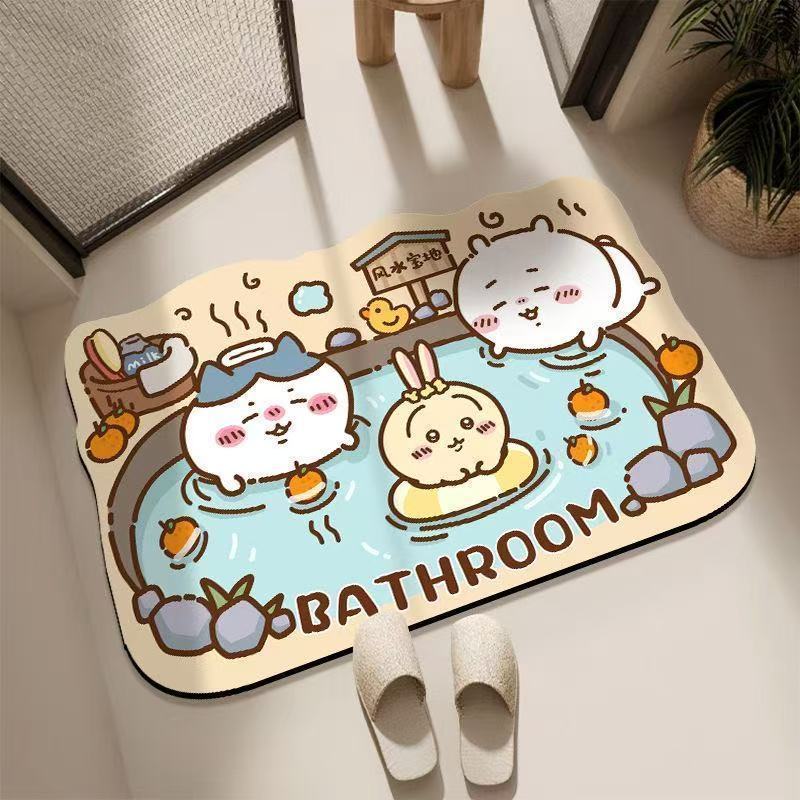 Chiikawa Floor Mat Quick-dryin - Kitchen Flooring Commercial のレビューと価格