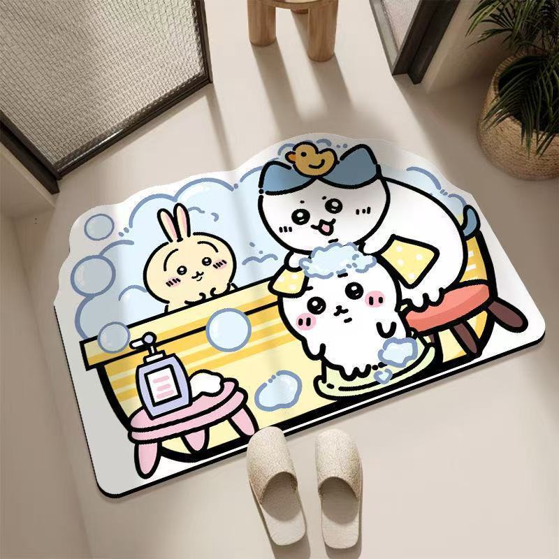 Chiikawa Floor Mat Quick-dryin - Kitchen Flooring Commercial のレビューと価格