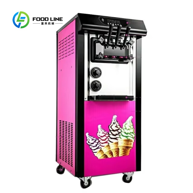 Customized 3 Flavors 20-28 L/H - Soft Serve Ice Cream Machine のレビューと価格