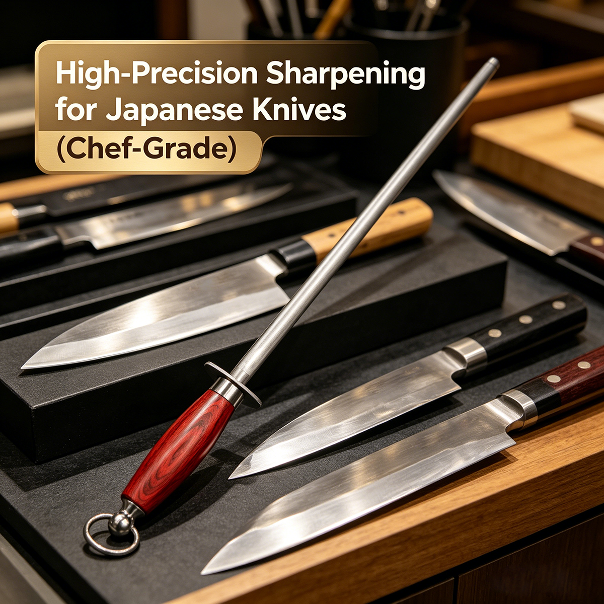 Butcher Sharpening Steel, Prof - Commercial Kitchen Knife Sharpener のレビューと価格