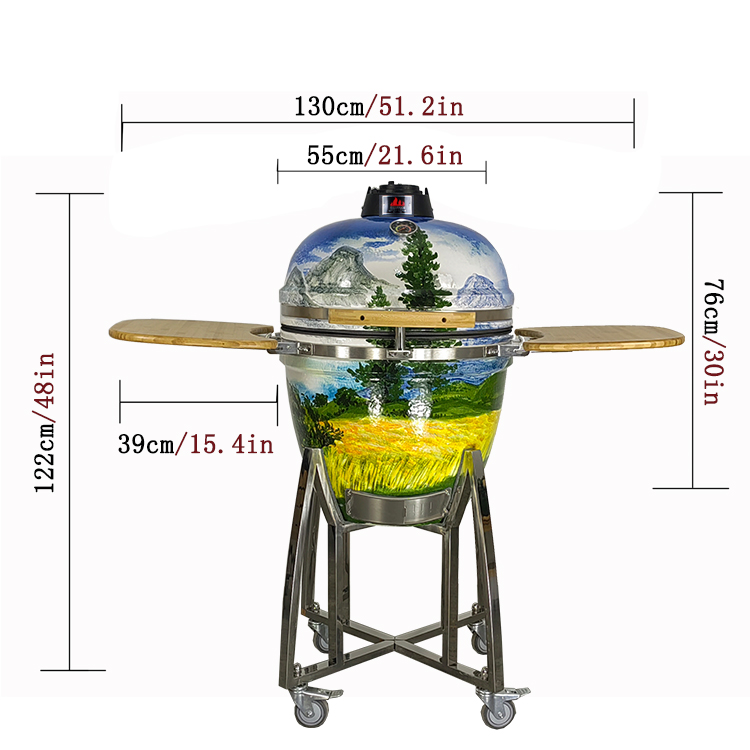 KIMSTONE Kamado BQQ Smoker  Ha - Teppanyaki Grill Table のレビューと価格