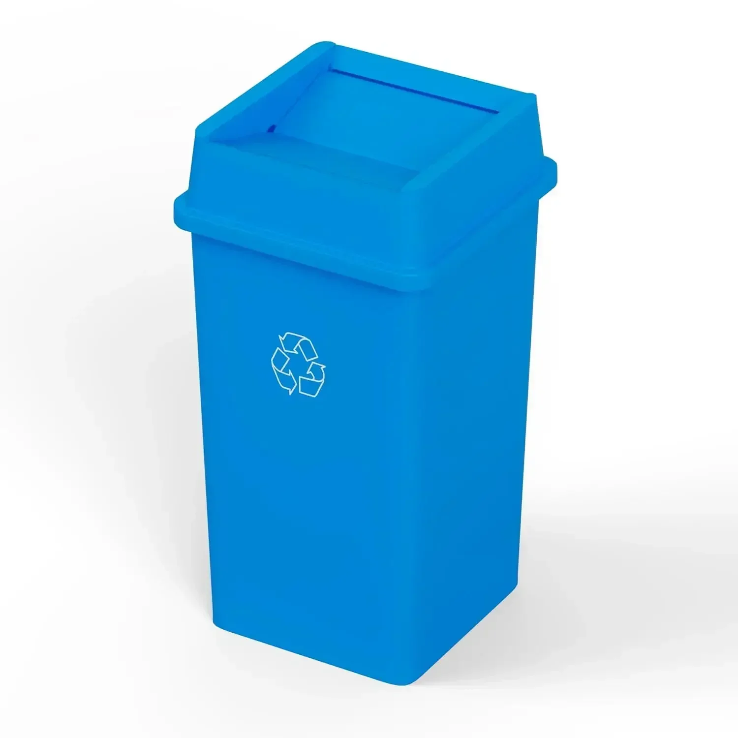 35 Gallon Blue Square Commerci - Commercial Kitchen Garbage Can のレビューと価格
