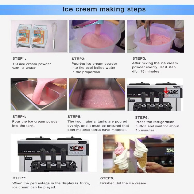 Customized Compressor Ice Crea - Soft Serve Ice Cream Machine のレビューと価格