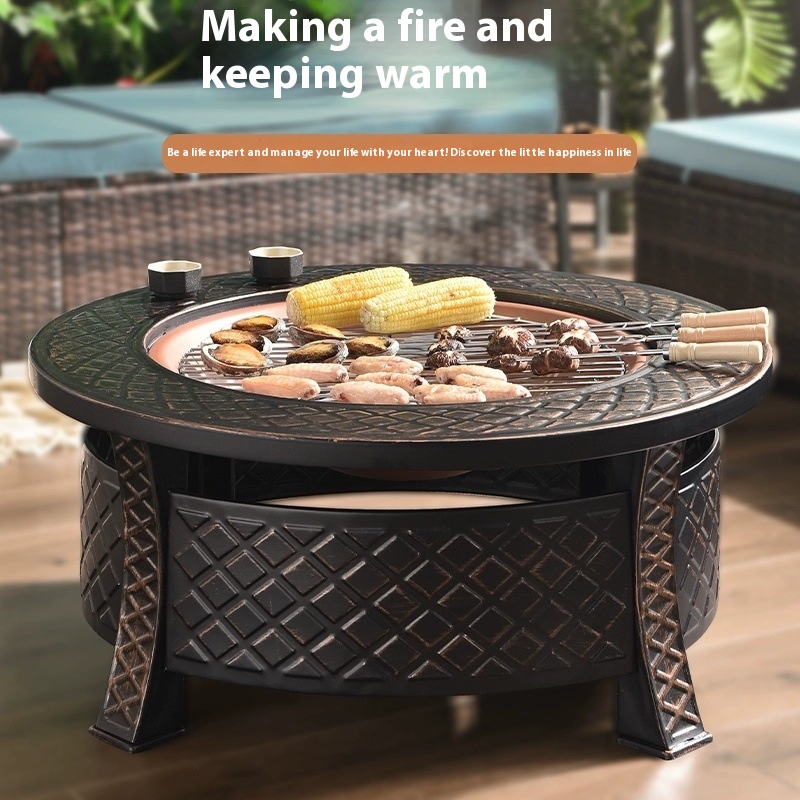 BBQ Grill Set for Fire Pit Tea - Teppanyaki Grill Table のレビューと価格