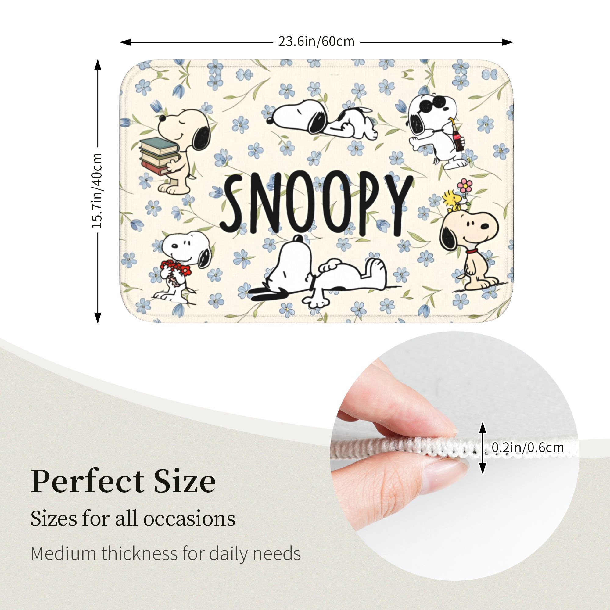 Custom Cute Cartoon S-Snoopys  - Kitchen Flooring Commercial のレビューと価格