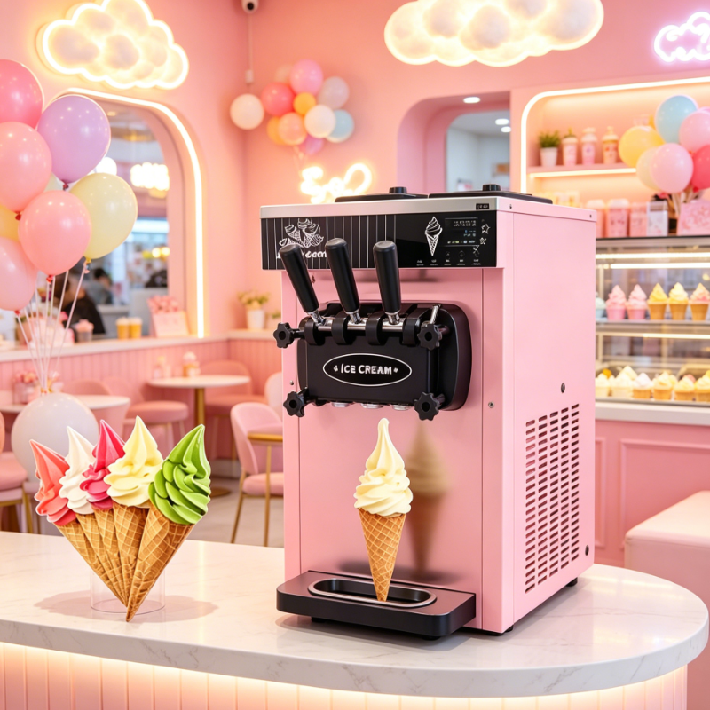 Customized Commercial Soft Ser - Soft Serve Ice Cream Machine のレビューと価格