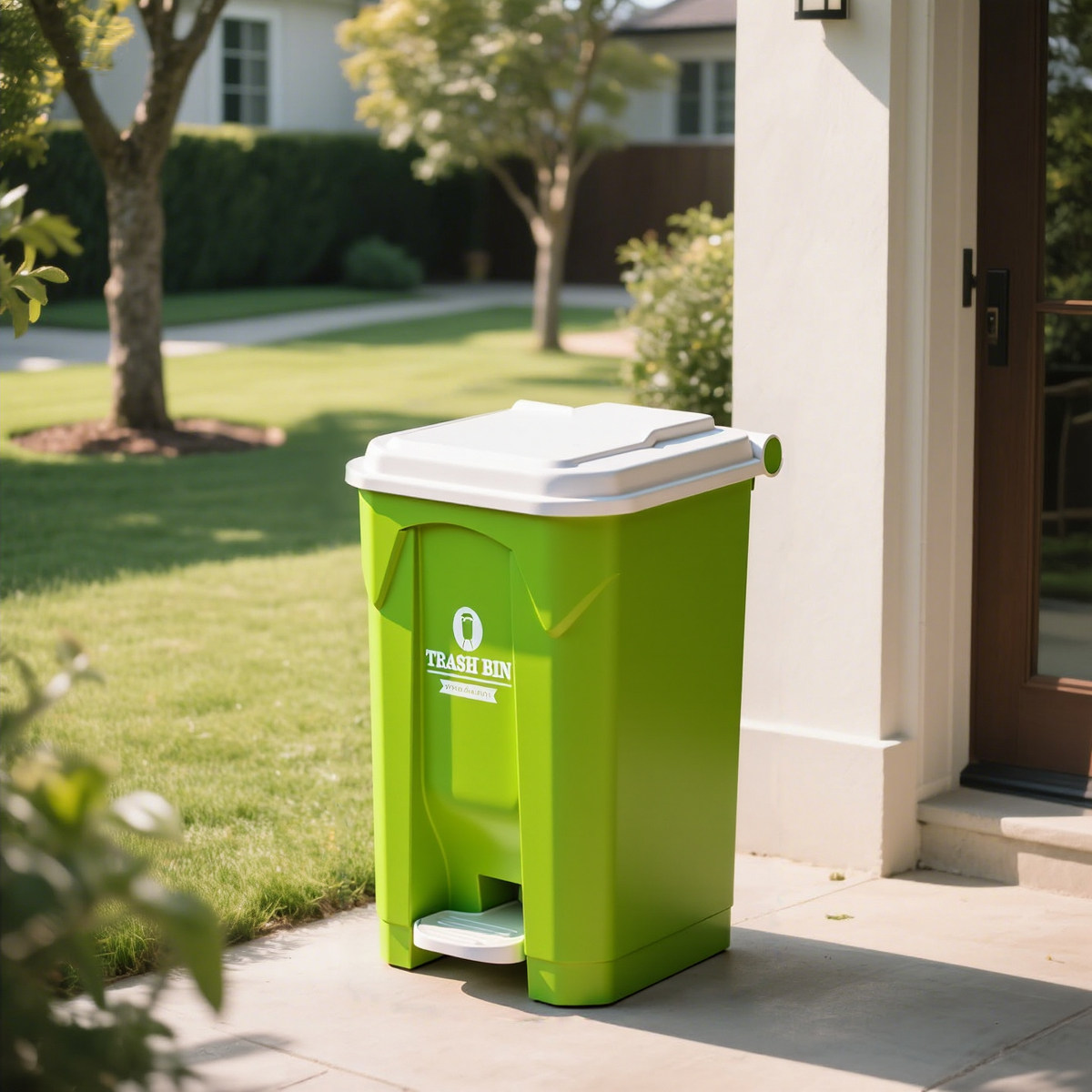 Large Outdoor Step Trash Can,  - Commercial Kitchen Garbage Can のレビューと価格