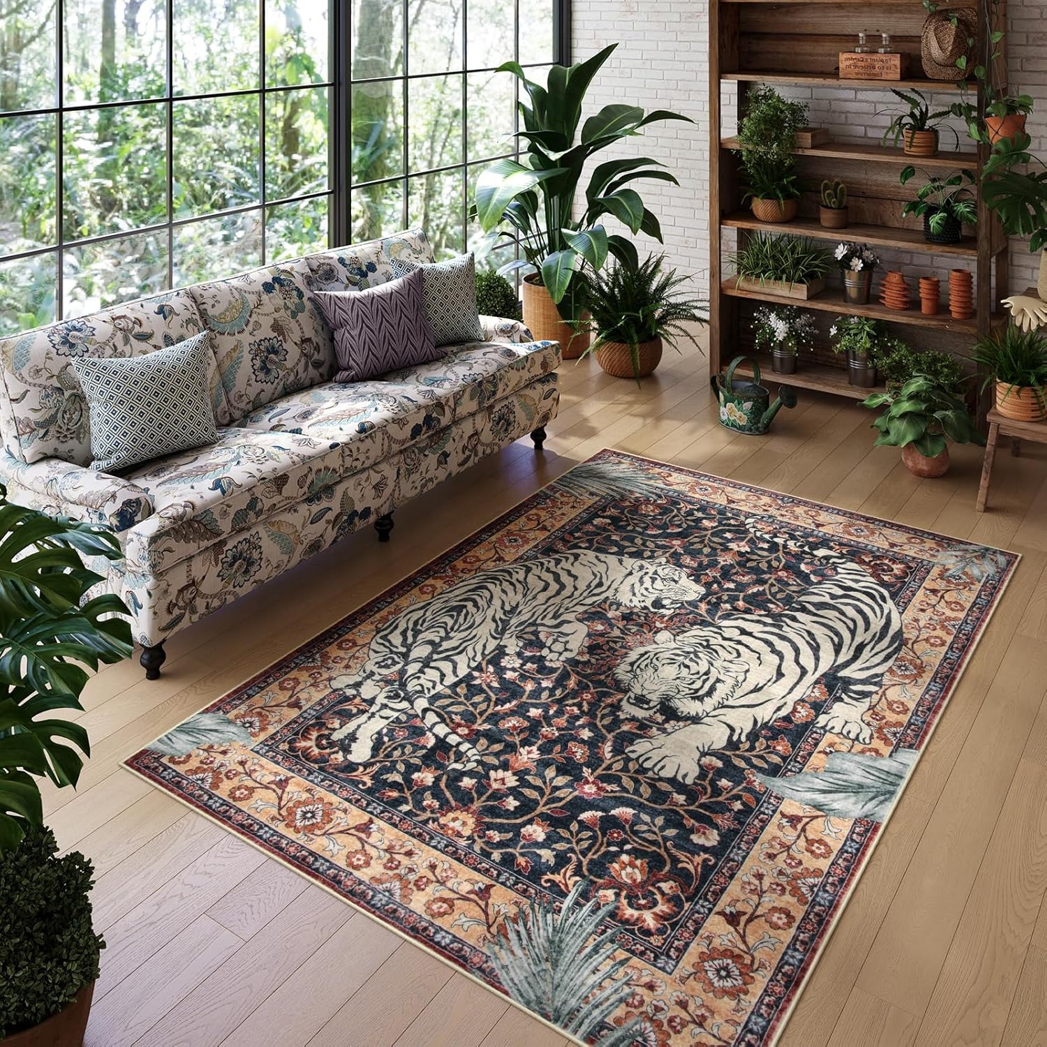 Jungle Tiger Rug for Living Ro - Commercial Dishwasher Table のレビューと価格
