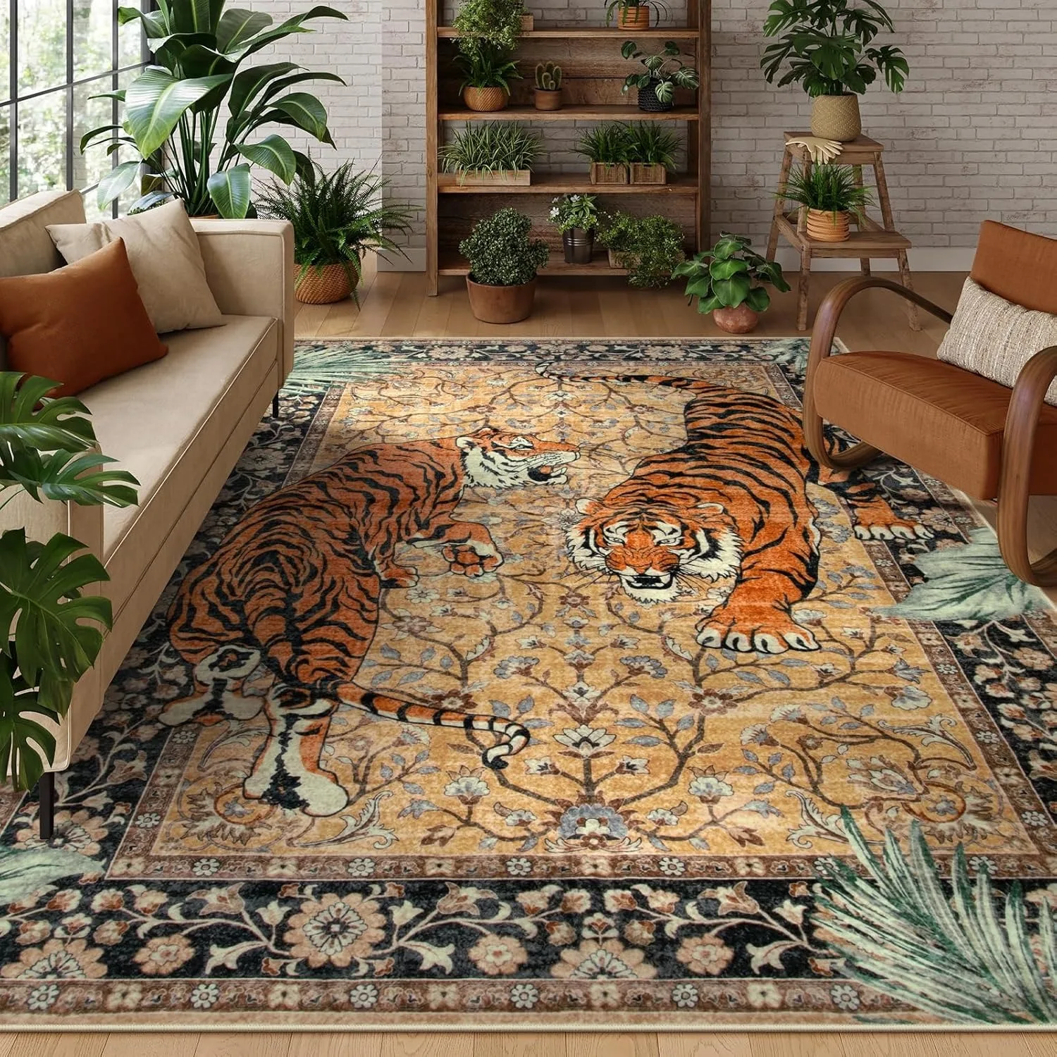 Jungle Tiger Rug for Living Ro - Commercial Dishwasher Table のレビューと価格