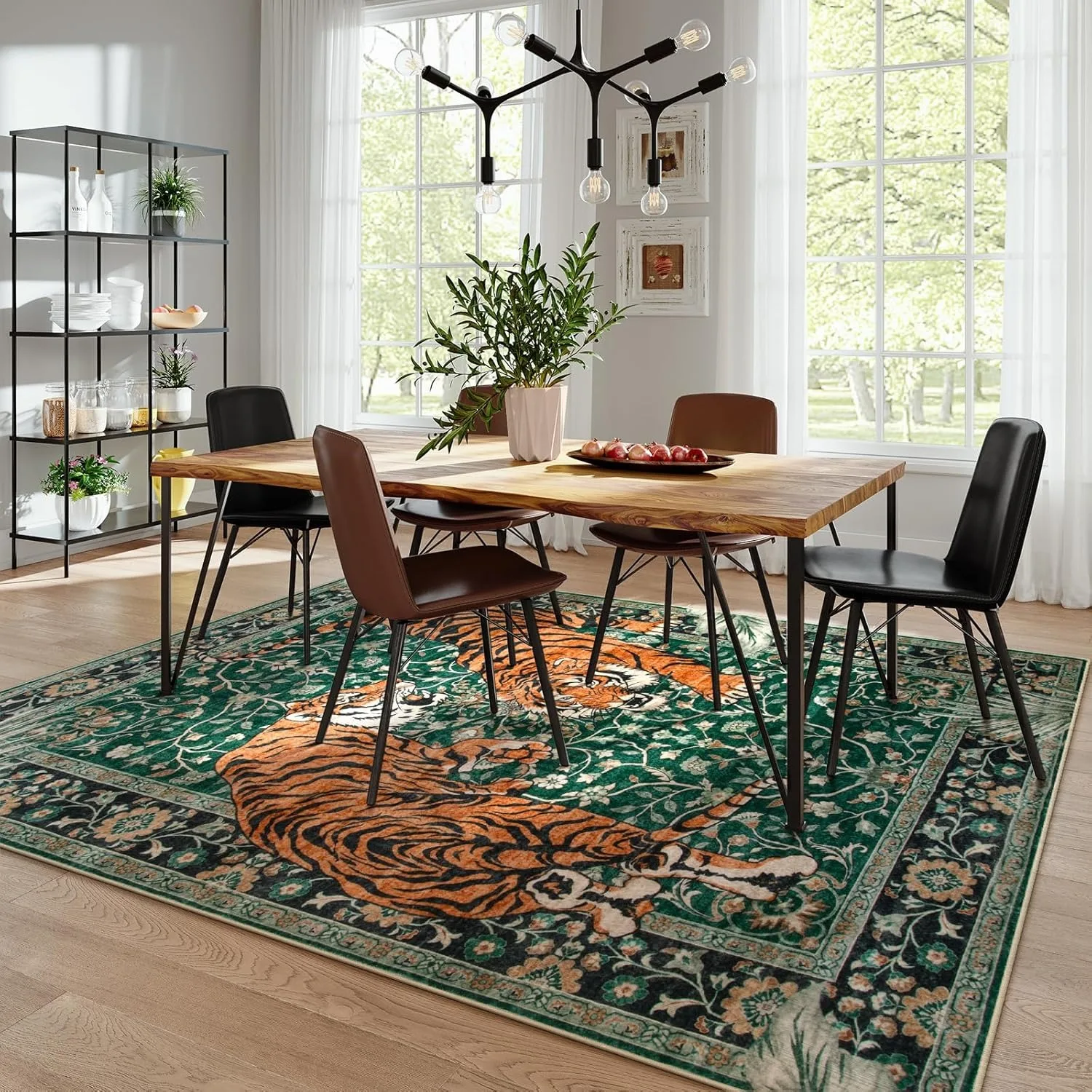 Jungle Tiger Rug for Living Ro - Commercial Dishwasher Table のレビューと価格