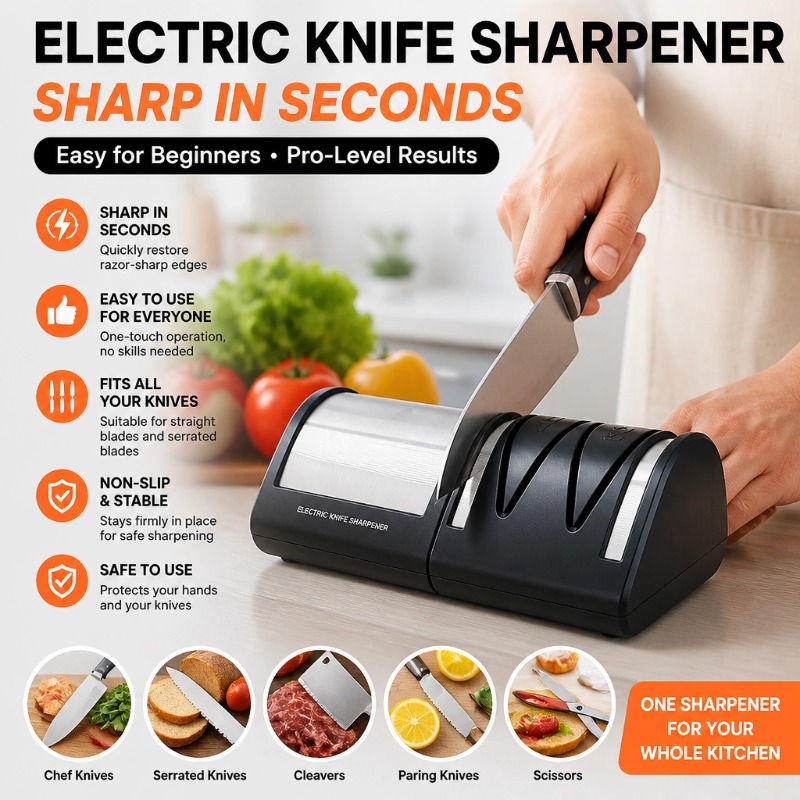 Commercial & Home Kitchen Knif - Commercial Kitchen Knife Sharpener のレビューと価格