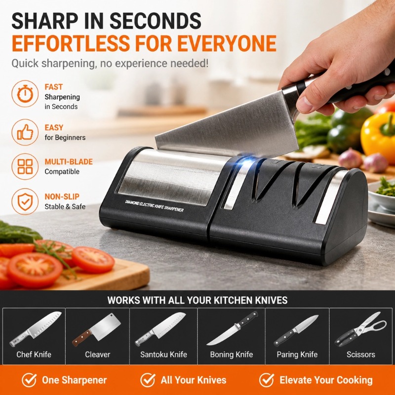 Commercial & Home Kitchen Knif - Commercial Kitchen Knife Sharpener のレビューと価格
