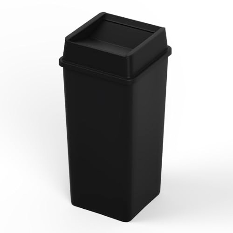50 Gallon Black Square Commerc - Commercial Kitchen Garbage Can のレビューと価格