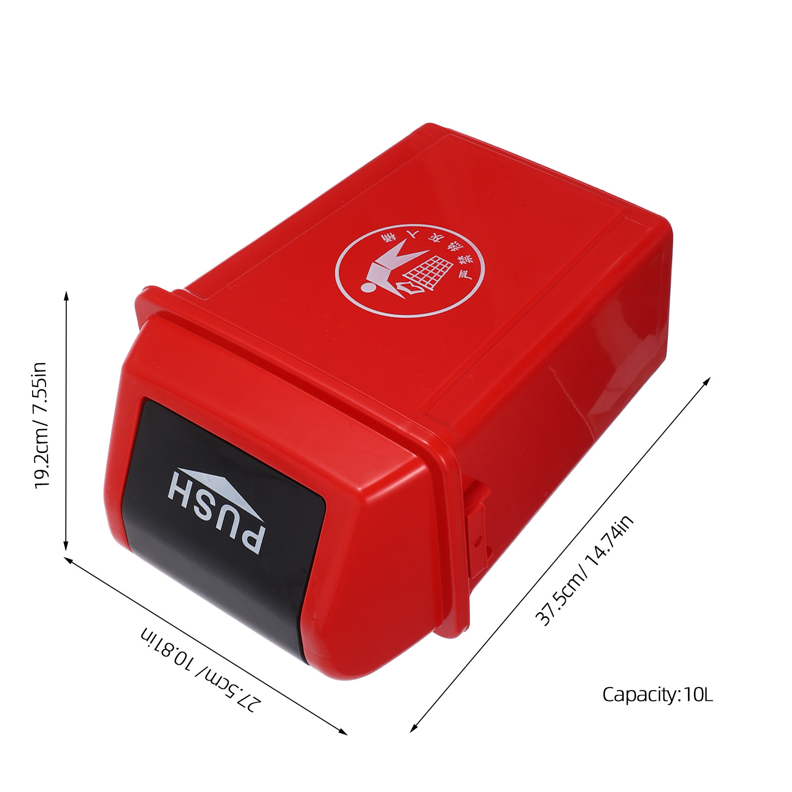 Swing Top Trash Can Red Plasti - Commercial Kitchen Garbage Can のレビューと価格
