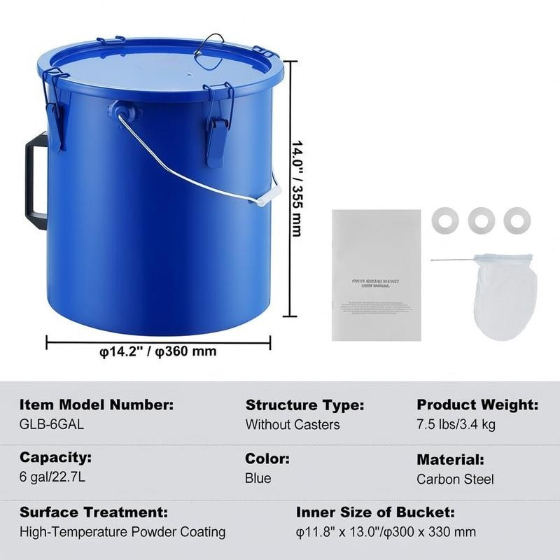 Carbon Steel Oil Storage Pail  - Commercial Kitchen Oil Filter のレビューと価格