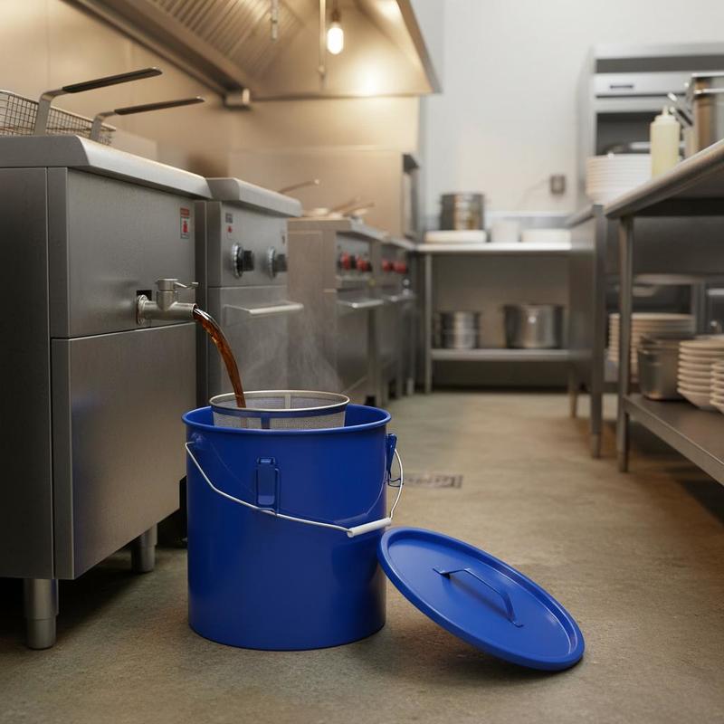 Carbon Steel Oil Storage Pail  - Commercial Kitchen Oil Filter のレビューと価格