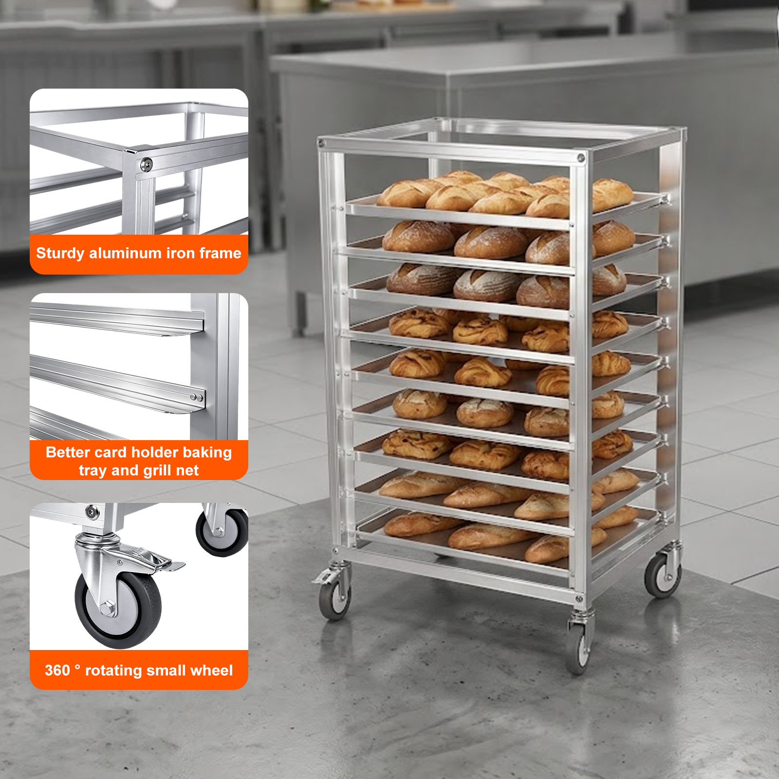 9 Tier 3 Inch Spacing Aluminiu - Commercial Kitchen Quotes のレビューと価格