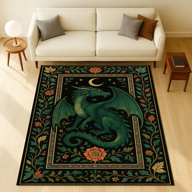 Folk Art Dragon Theme Rug Carp - Commercial Dishwasher Table のレビューと価格