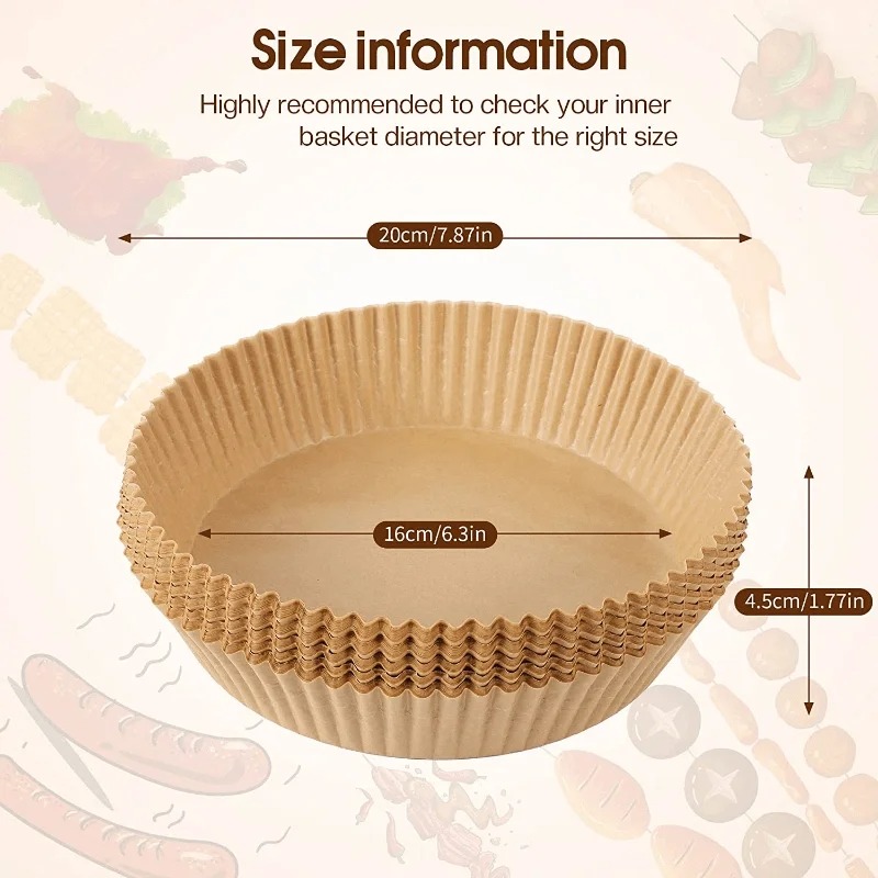 Air Fryer Paper Liners Disposa - Commercial Kitchen Appliances のレビューと価格
